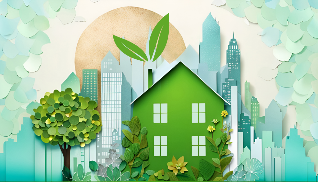 Maison avec isolation thermique améliorée